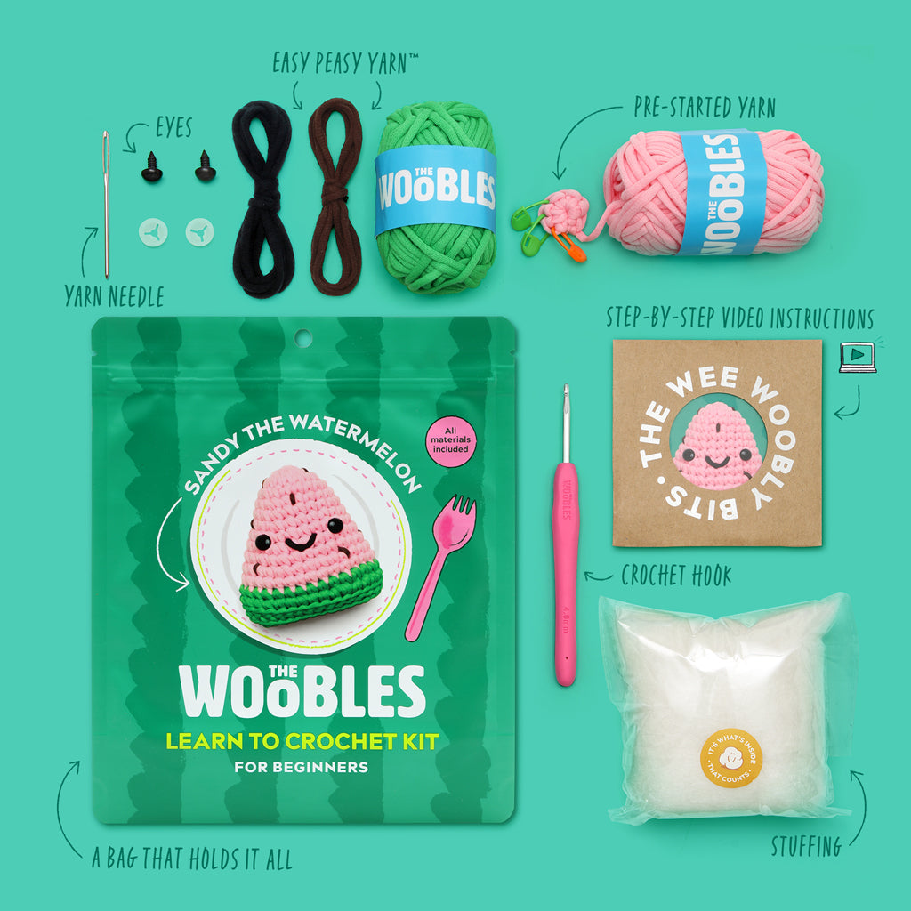 Sandy the Watermelon Crochet Kit+ Free Gift