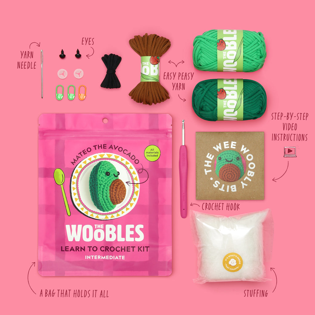 Mateo the Avocado Crochet Kit+ Free Gift